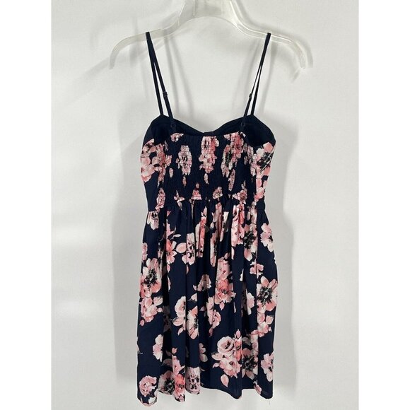 Band of Gypsies Blue Floral Mini Dress Sz XS NWT - Picture 5 of 8